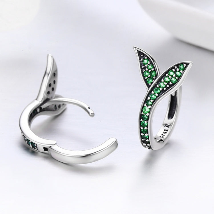 S925 Sterling Silver Earrings Simple Diamond Bud Earrings, SCE295