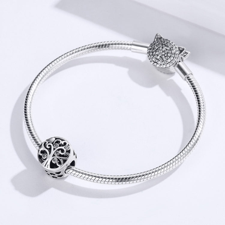 S925 Sterling Silver Openable Family Tree Of Life Beaded DIY Bracelet Accessories, SCC1259