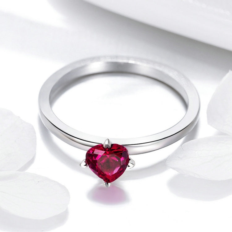 S925 Sterling Silver Ring Heartbeat Fashion Ring, 6, 7, 8