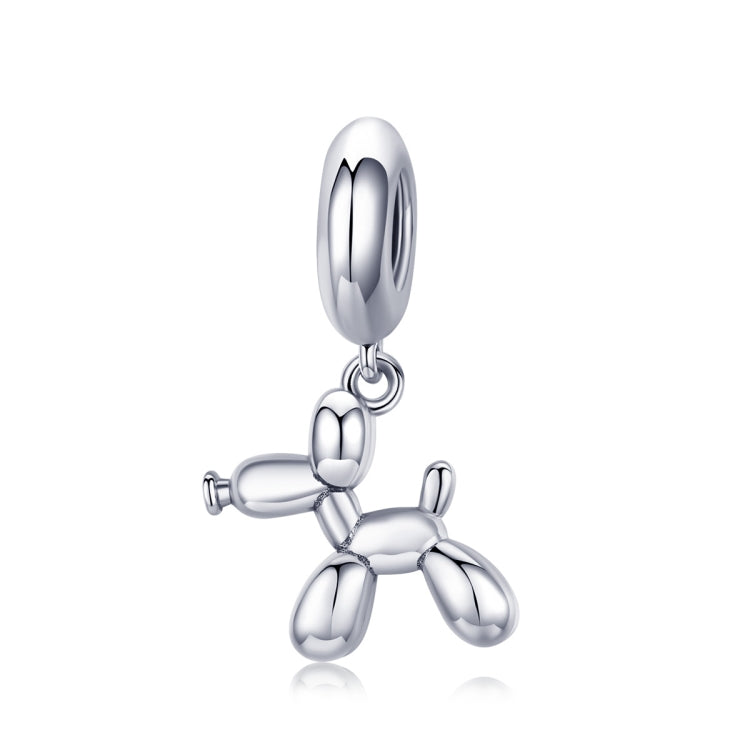 S925 Sterling Silver Cute Balloon Dog Charm DIY Bracelet Accessory, Bead, Bead+Chain