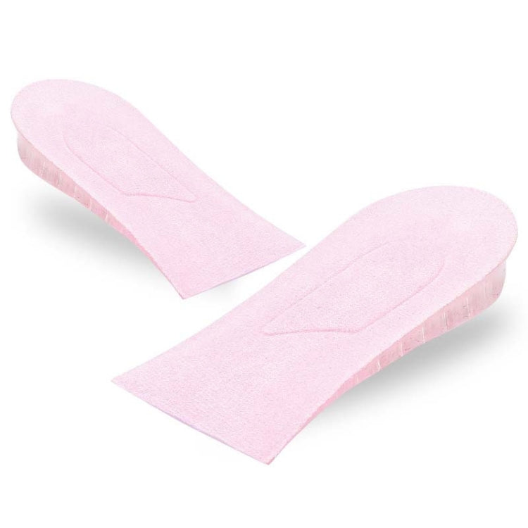 JF101 Invisible Transparent Silicone Heightening Pad Heel Heightening Insole Shock Absorption Half Pad, One Layer, Two Layer, Three Layer