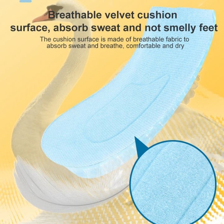 JF101 Invisible Transparent Silicone Heightening Pad Heel Heightening Insole Shock Absorption Half Pad, One Layer, Two Layer, Three Layer