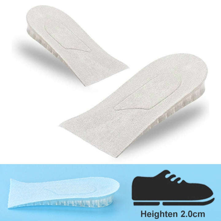 JF101 Invisible Transparent Silicone Heightening Pad Heel Heightening Insole Shock Absorption Half Pad, One Layer, Two Layer, Three Layer