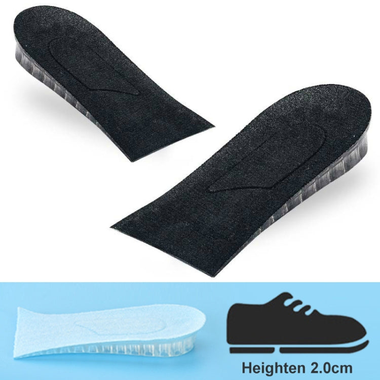 JF101 Invisible Transparent Silicone Heightening Pad Heel Heightening Insole Shock Absorption Half Pad, One Layer, Two Layer, Three Layer