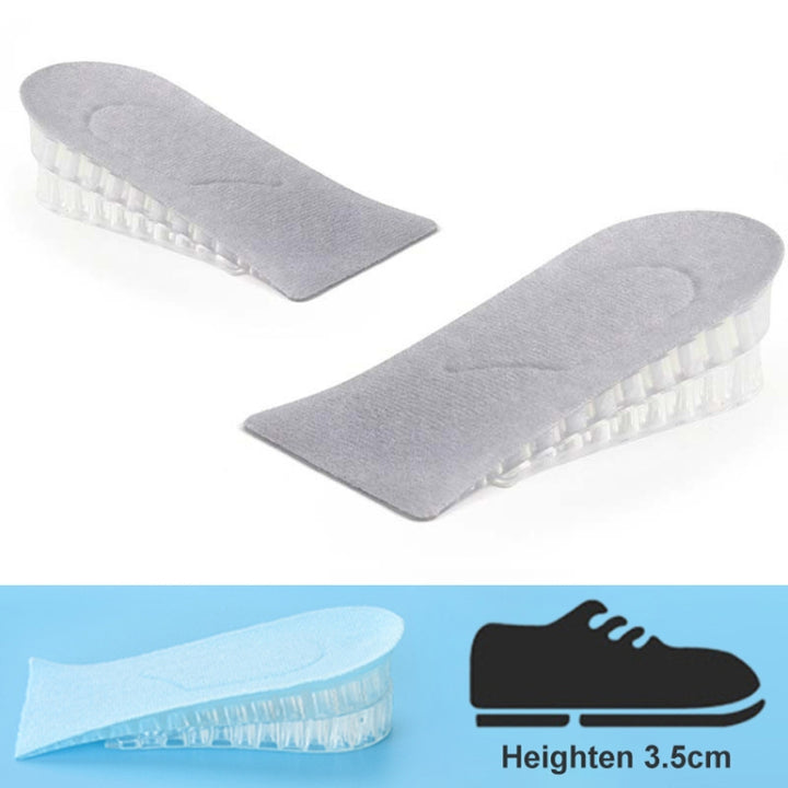 JF101 Invisible Transparent Silicone Heightening Pad Heel Heightening Insole Shock Absorption Half Pad, One Layer, Two Layer, Three Layer