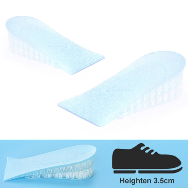 JF101 Invisible Transparent Silicone Heightening Pad Heel Heightening Insole Shock Absorption Half Pad, One Layer, Two Layer, Three Layer