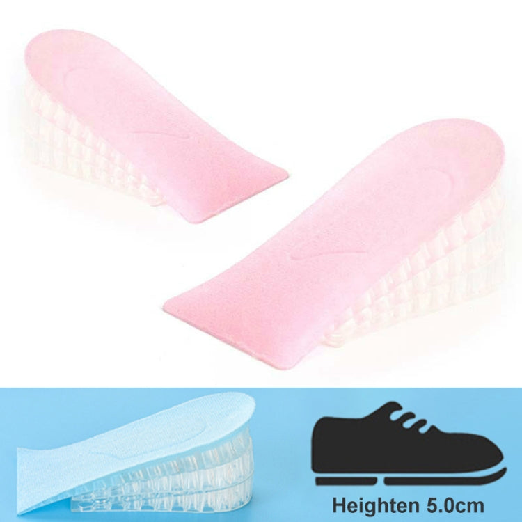 JF101 Invisible Transparent Silicone Heightening Pad Heel Heightening Insole Shock Absorption Half Pad, One Layer, Two Layer, Three Layer