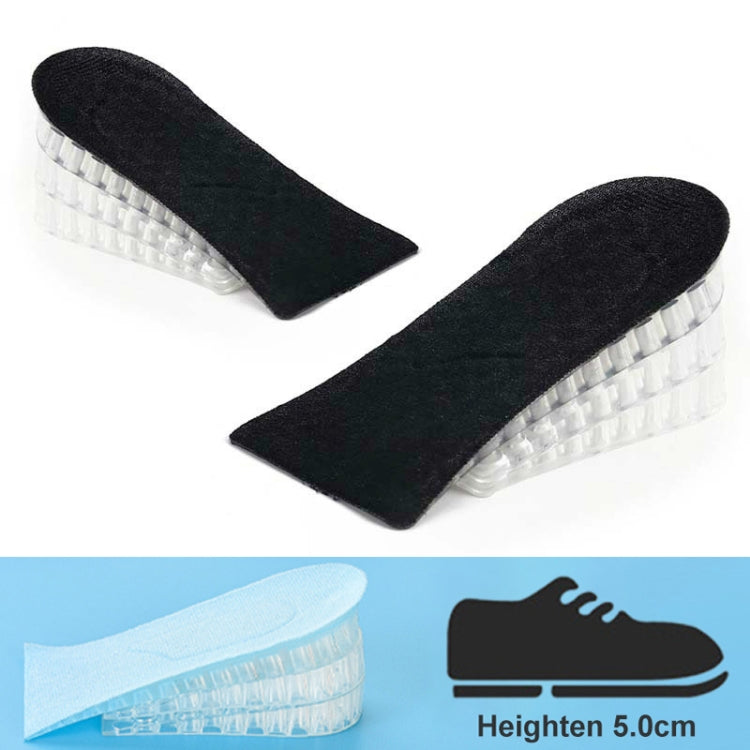 JF101 Invisible Transparent Silicone Heightening Pad Heel Heightening Insole Shock Absorption Half Pad, One Layer, Two Layer, Three Layer