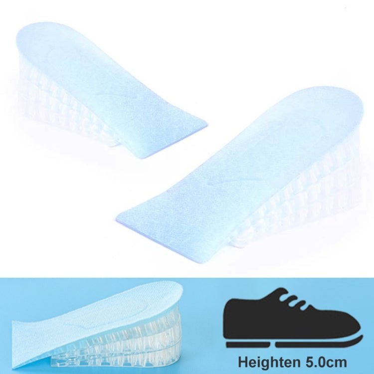 JF101 Invisible Transparent Silicone Heightening Pad Heel Heightening Insole Shock Absorption Half Pad, One Layer, Two Layer, Three Layer