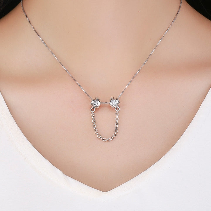 S925 Sterling Silver Little Cute Personality All-match Safety Chain