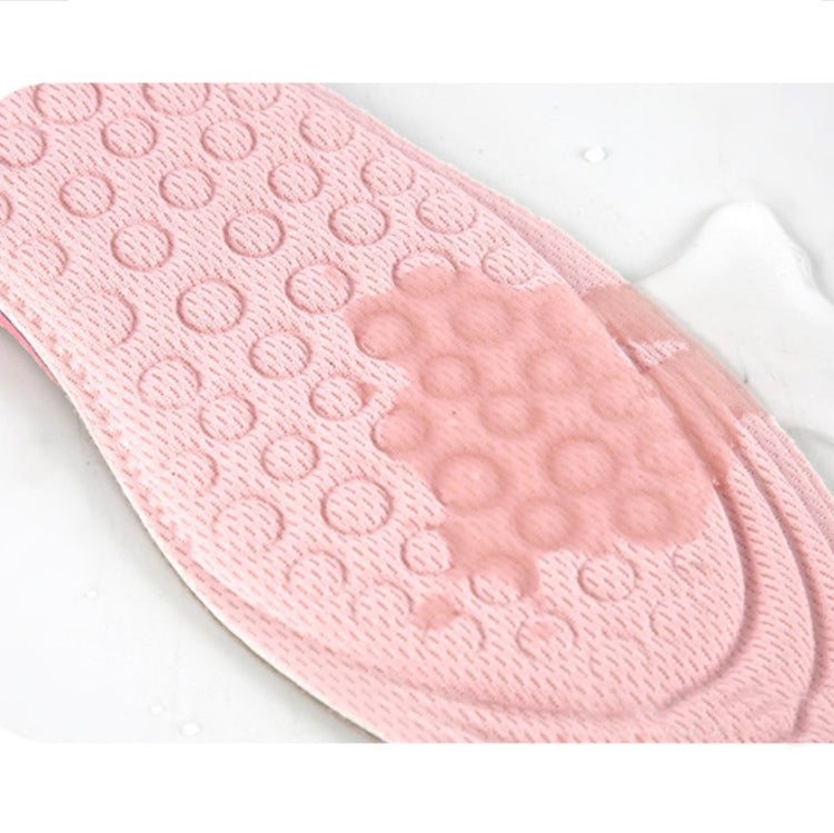 2 Pairs Massage Inner Heightening Insoles Men and Women EVA Breathable Sports Heightening Shoes Full Pad, 35-36, 37-38, 39-40