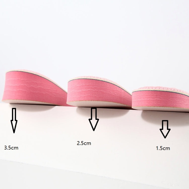 2 Pairs Massage Inner Heightening Insoles Men and Women EVA Breathable Sports Heightening Shoes Full Pad, 35-36, 37-38, 39-40