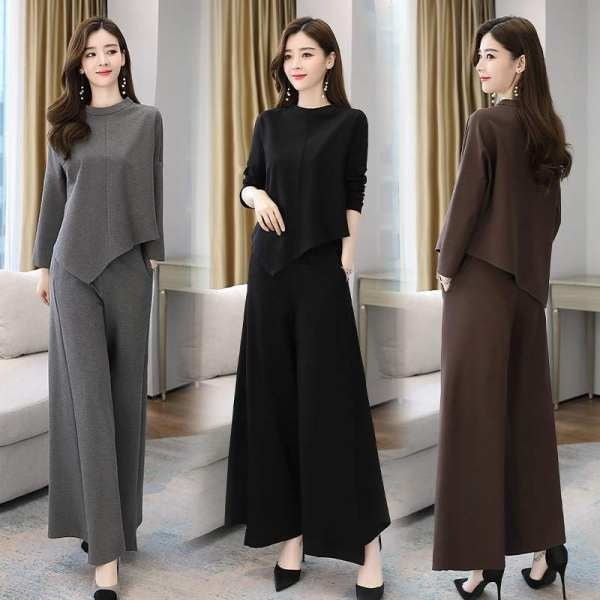 Autumn New Style Wide-Leg Pants Suit, M, L, XL, XXL, XXXL