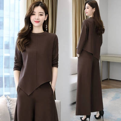 Autumn New Style Wide-Leg Pants Suit, M, L, XL, XXL, XXXL