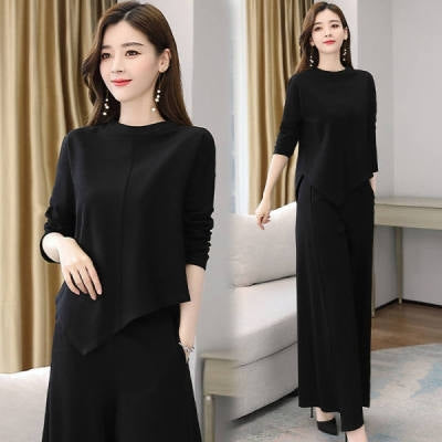 Autumn New Style Wide-Leg Pants Suit, M, L, XL, XXL, XXXL