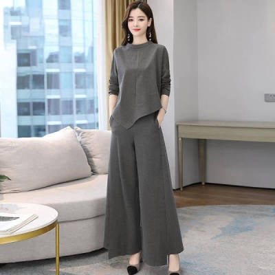 Autumn New Style Wide-Leg Pants Suit, M, L, XL, XXL, XXXL