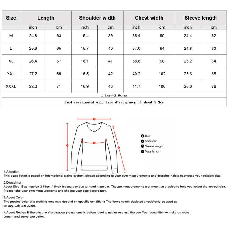 Long Sleeve Crew Neck Printed SweaterShirt Bottoming Shirt, M, L, XL, XXL, XXXL