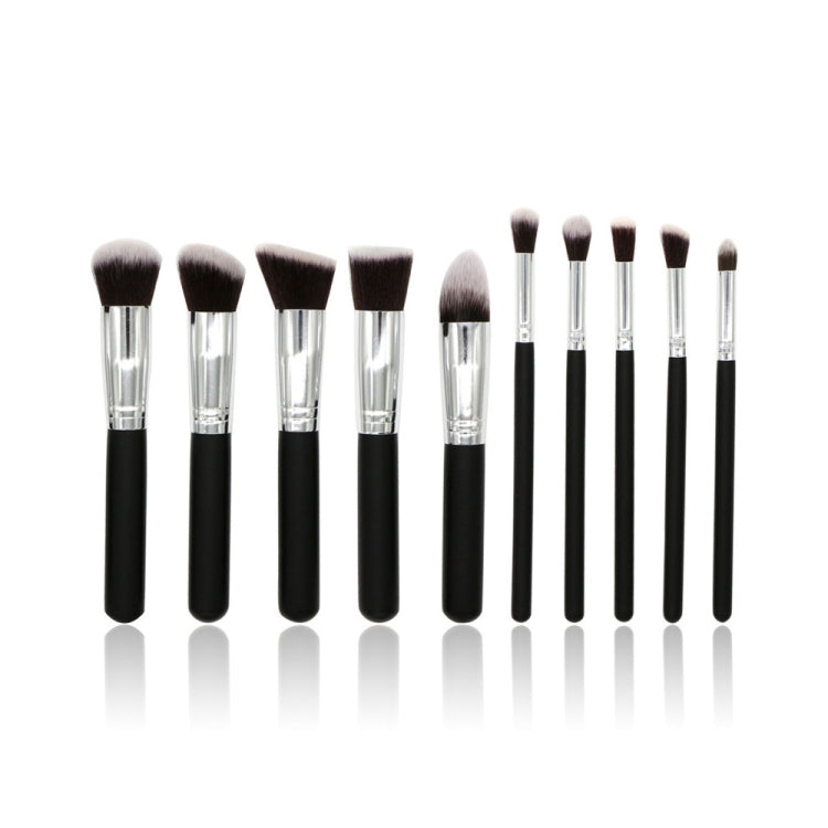 10 Pcs Silver/Golden Makeup Brushes Set pincel maquiagem Cosmetics  maquillaje Makeup Tool Powder Eyeshadow Cosmetic Set, 10 silver black, 10 platinum, 10 Gold black, 10 White silver, 10 Pink Gold, 10 Pink silver