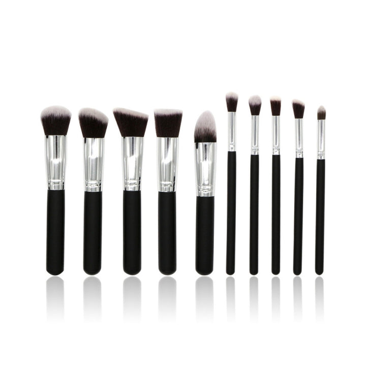 10 Pcs Silver/Golden Makeup Brushes Set pincel maquiagem Cosmetics  maquillaje Makeup Tool Powder Eyeshadow Cosmetic Set, 10 silver black, 10 platinum, 10 Gold black, 10 White silver, 10 Pink Gold, 10 Pink silver