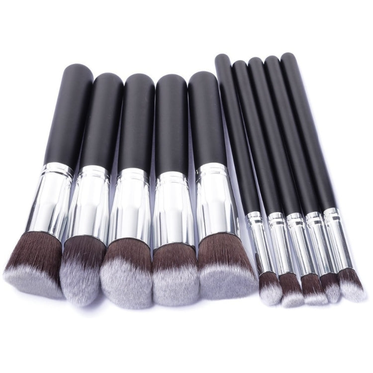 10 Pcs Silver/Golden Makeup Brushes Set pincel maquiagem Cosmetics  maquillaje Makeup Tool Powder Eyeshadow Cosmetic Set, 10 silver black, 10 platinum, 10 Gold black, 10 White silver, 10 Pink Gold, 10 Pink silver