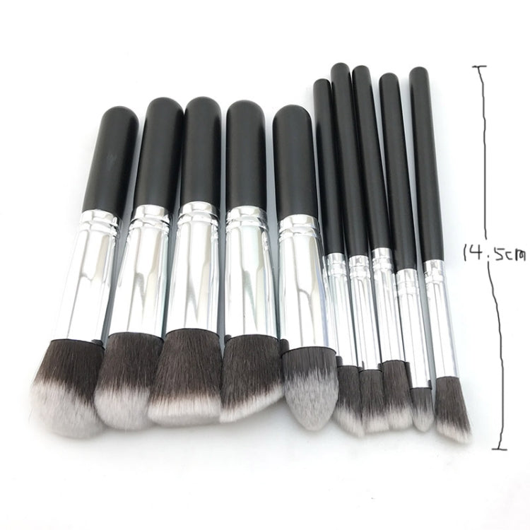 10 Pcs Silver/Golden Makeup Brushes Set pincel maquiagem Cosmetics  maquillaje Makeup Tool Powder Eyeshadow Cosmetic Set, 10 silver black, 10 platinum, 10 Gold black, 10 White silver, 10 Pink Gold, 10 Pink silver