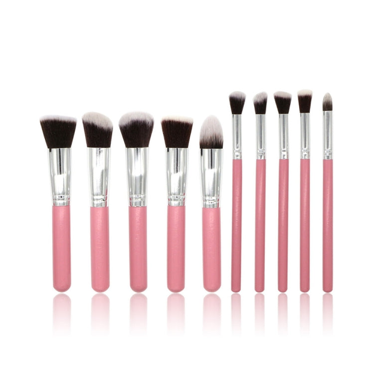 10 Pcs Silver/Golden Makeup Brushes Set pincel maquiagem Cosmetics  maquillaje Makeup Tool Powder Eyeshadow Cosmetic Set, 10 silver black, 10 platinum, 10 Gold black, 10 White silver, 10 Pink Gold, 10 Pink silver