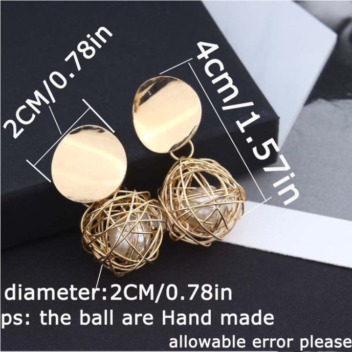 Ball Geometric Earrings For Women Hanging Dangle Earrings Drop Earrings