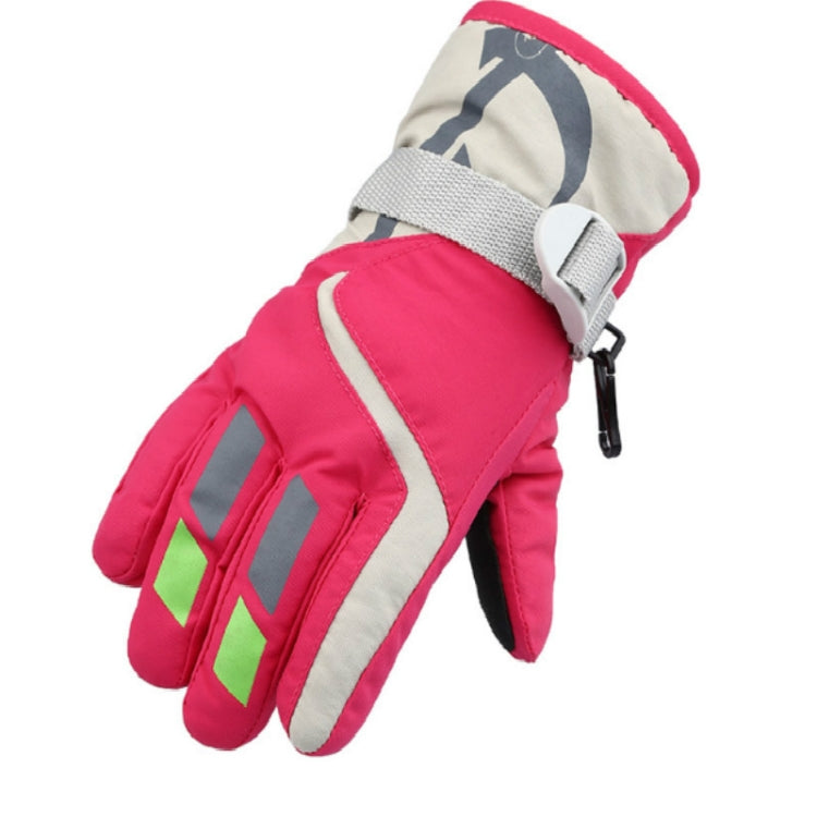 Outdoor Children Thick Warm Skiing Gloves, One Pair