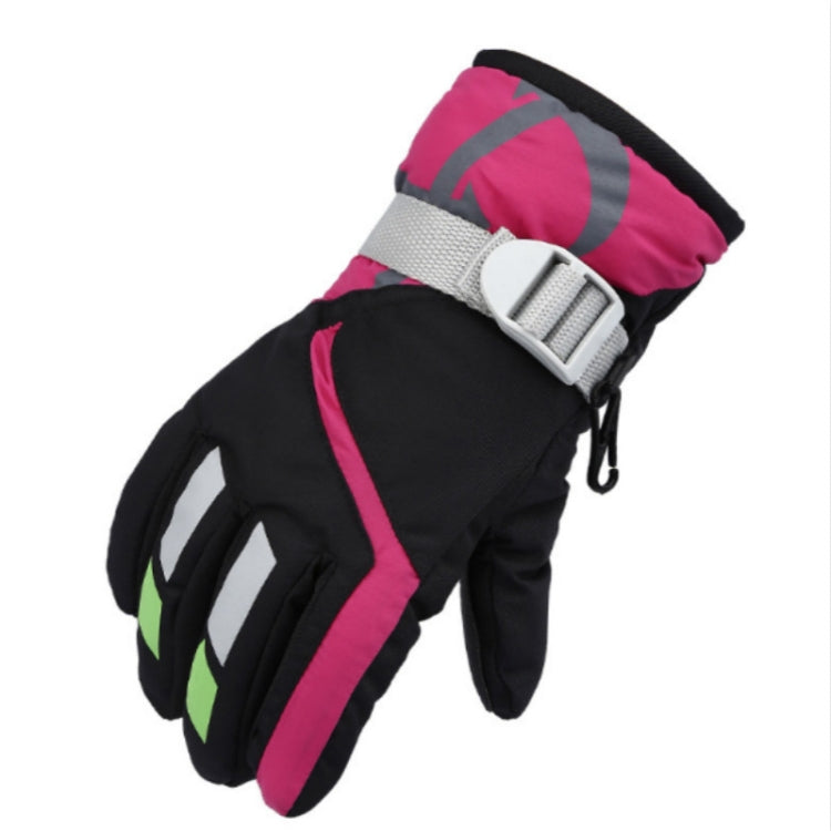 Outdoor Children Thick Warm Skiing Gloves, One Pair