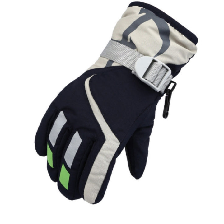 Outdoor Children Thick Warm Skiing Gloves, One Pair