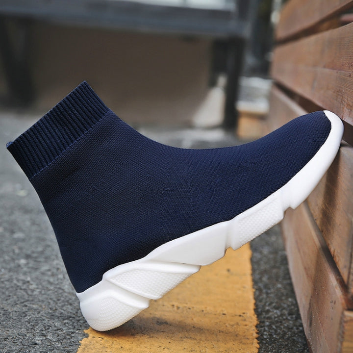 Knit Upper Breathable Sport Sock Boots Chunky Sneakers High Top Running Shoes for Men /  Women, 35, 36, 37, 38, 39, 40, 41, 42, 43, 44