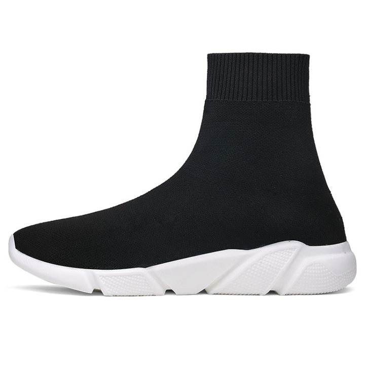 Knit Upper Breathable Sport Sock Boots Chunky Sneakers High Top Running Shoes for Men /  Women, 35, 36, 37, 38, 39, 40, 41, 42, 43, 44