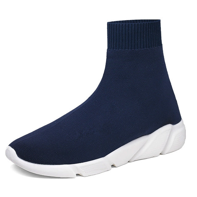 Knit Upper Breathable Sport Sock Boots Chunky Sneakers High Top Running Shoes for Men /  Women, 35, 36, 37, 38, 39, 40, 41, 42, 43, 44