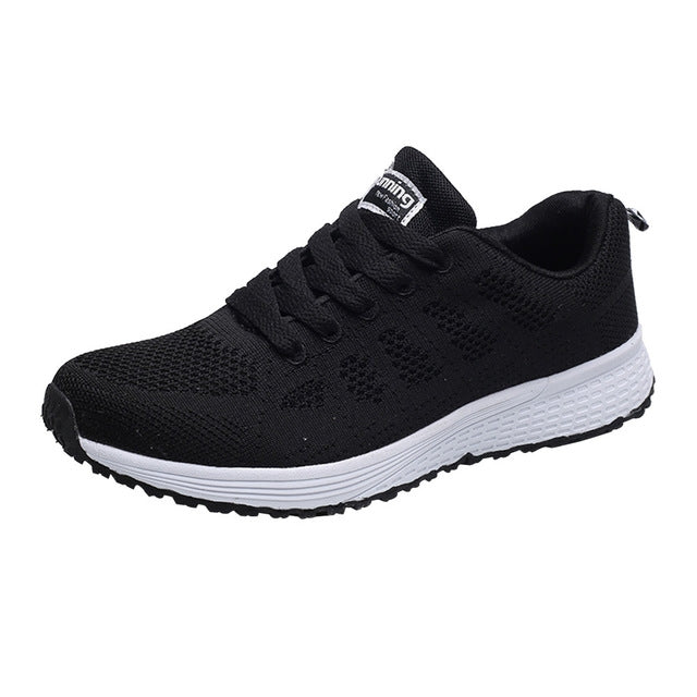 Mesh Breathable Flat Sneakers Running Shoes Casual Shoes for Women, 35, 36, 37, 38, 39, 40