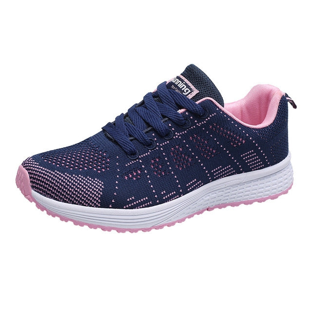 Mesh Breathable Flat Sneakers Running Shoes Casual Shoes for Women, 35, 36, 37, 38, 39, 40