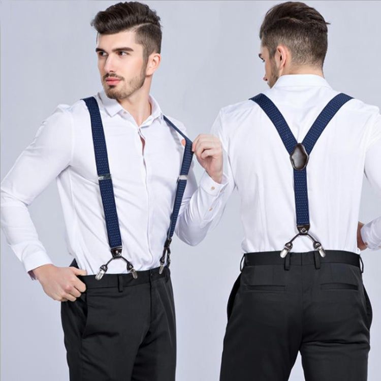 Adjustable 6 Clips Trousers Strap Clip for Men, Size: 125 x 3.5cm