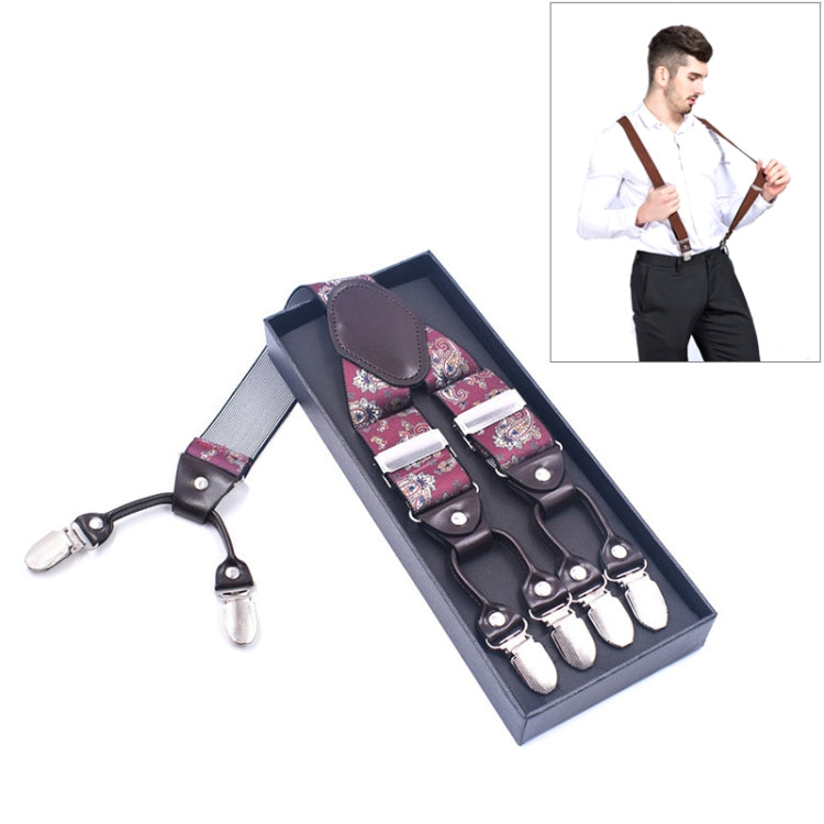 Adjustable 6 Clips Trousers Strap Clip for Men, Size: 125 x 3.5cm