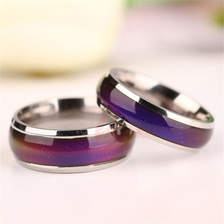 Fine Jewelry Mood Ring Color Change Emotion Feeling Mood Ring Changeable Band Temperature Ring, 16mm, 17mm, 18mm, 19mm, 20mm