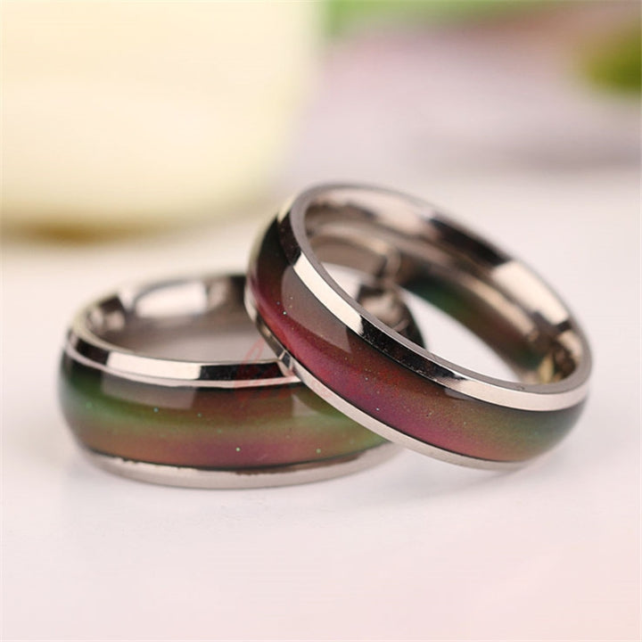 Fine Jewelry Mood Ring Color Change Emotion Feeling Mood Ring Changeable Band Temperature Ring, 16mm, 17mm, 18mm, 19mm, 20mm