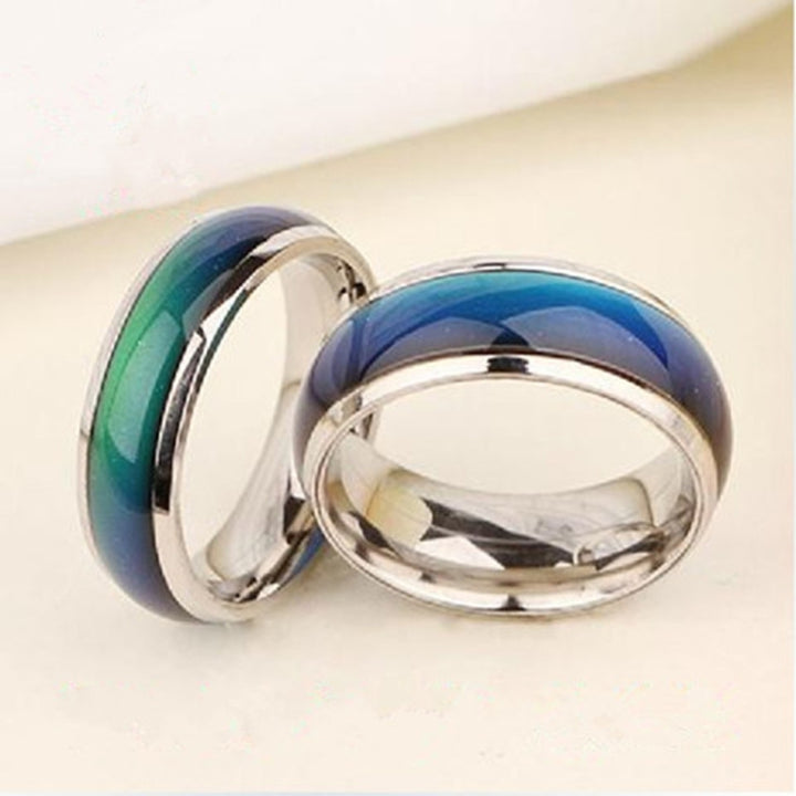 Fine Jewelry Mood Ring Color Change Emotion Feeling Mood Ring Changeable Band Temperature Ring, 16mm, 17mm, 18mm, 19mm, 20mm