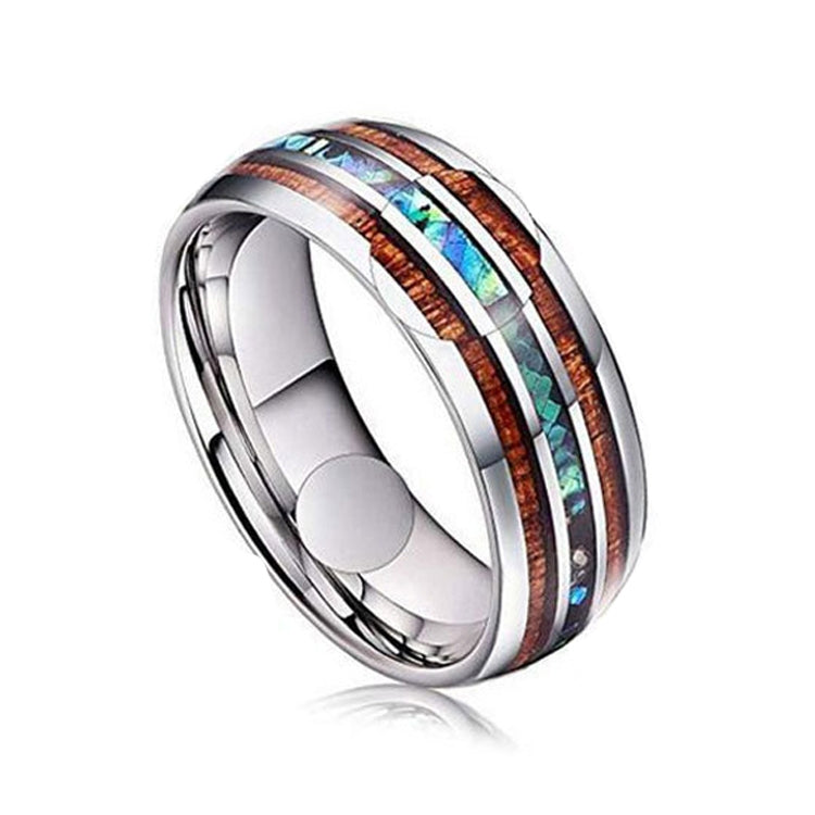 Ceramic Tungsten Steel Dragon Texture Ring for Men, Ring Size:9, 12, 4, 5, 6, 8