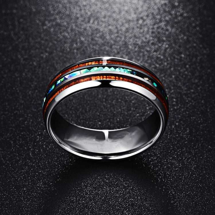 Ceramic Tungsten Steel Dragon Texture Ring for Men, Ring Size:9, 12, 4, 5, 6, 8