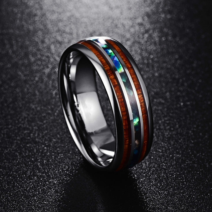 Ceramic Tungsten Steel Dragon Texture Ring for Men, Ring Size:9, 12, 4, 5, 6, 8