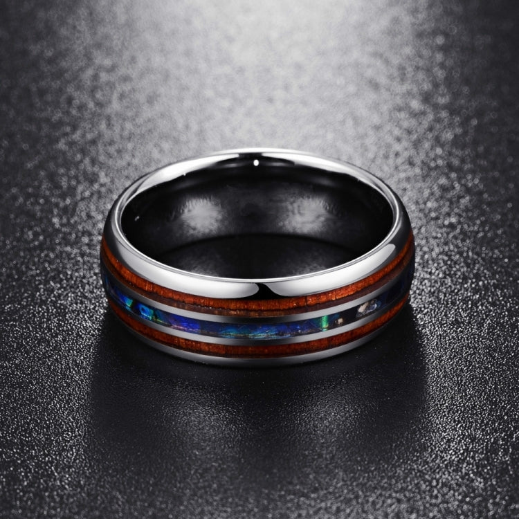 Ceramic Tungsten Steel Dragon Texture Ring for Men, Ring Size:9, 12, 4, 5, 6, 8