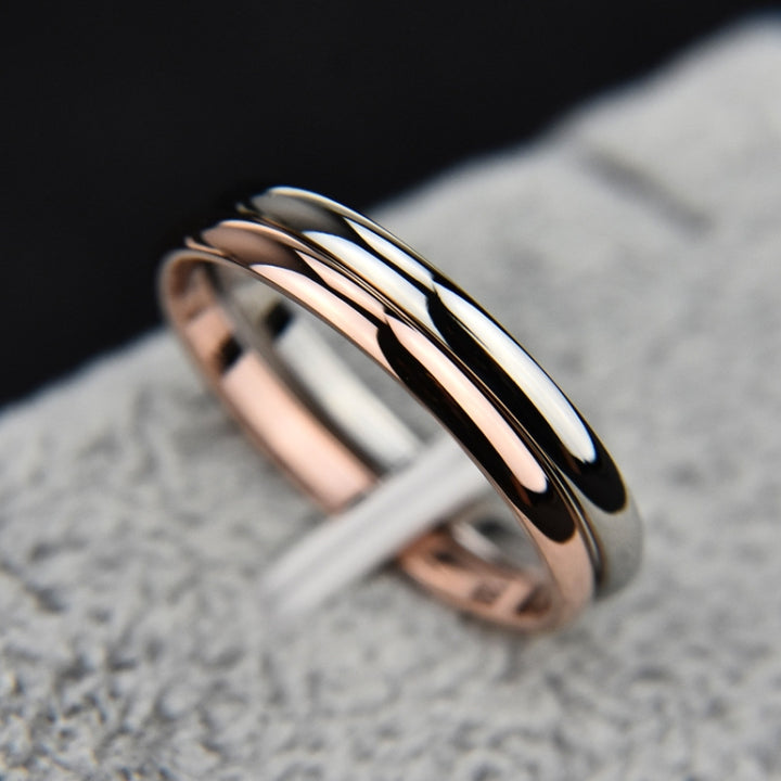 Female Stainless Steel Titanium Steel Ring, 3, 4, 5, 6, 7, 8, 9, 10