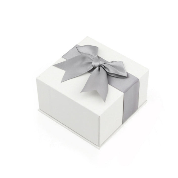 Exquisite Jewelry Packaging Gift Box, 5x5.5cm (Flannel Grey), 7x7cm (Flannel Grey), 7.5x7.5cm (Bow Knot)