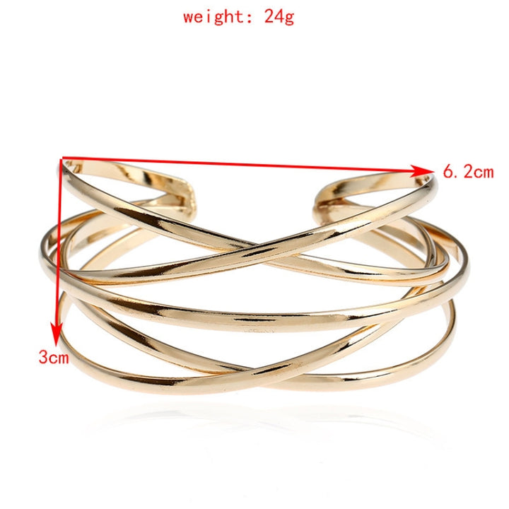 Cuff Bangles For Women Girls Fashion Bangles Bracelets, Gold, Silver, Gun Black, Rose Red, Colorful