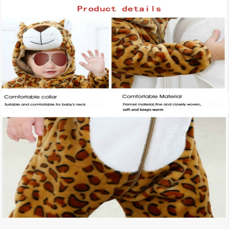 Babies Cartoon Animal Shape Flannel Jumpsuit Romper, 70CM, 80CM, 90CM