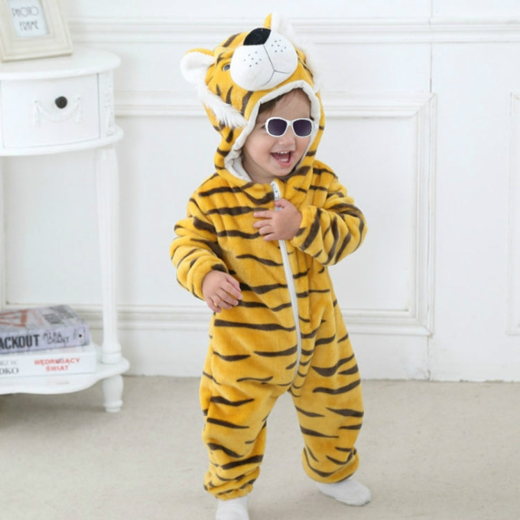 Babies Cartoon Animal Shape Flannel Jumpsuit Romper, 70CM, 80CM, 90CM