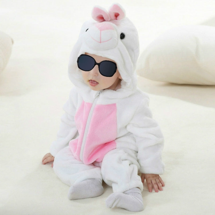 Babies Cartoon Animal Shape Flannel Jumpsuit Romper, 70CM, 80CM, 90CM